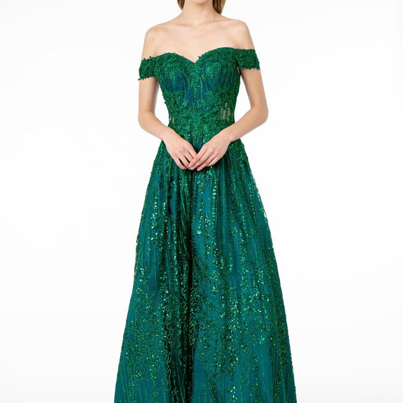GLS Collective Dresses & Skirts - Glitter Embellished A-Line Dress GSGL2941